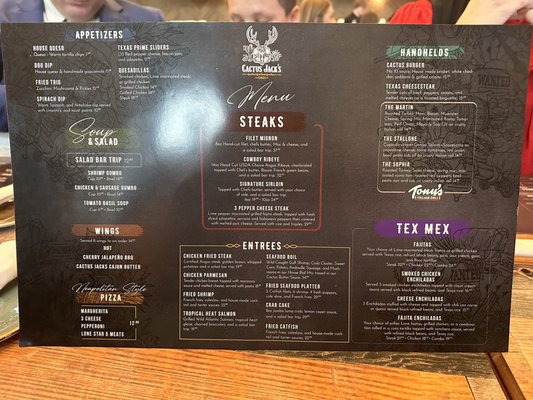 Menu photo 4 Cactus Jacks Baytown, TX