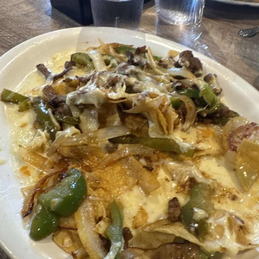 This is a slimy nacho plate. This is a slimy nacho plate.