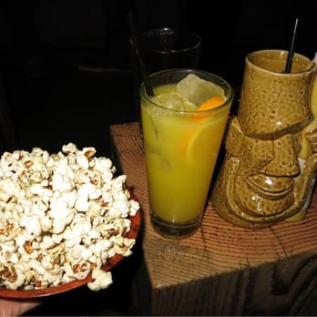 Sycamore Den - Free spicy popcorn freshly popped. Harvey wall banger, tiki of the week - Cocktail Bars Near Me - San Diego, California Sycamore Den - Free spicy popcorn freshly popped. Harvey wall banger, tiki of the week - Cocktail Bars Near Me - San Diego, California