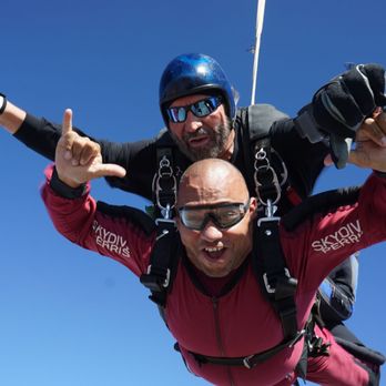 Skydive Perris - 12,000 feet and high on life! Thanks again james perez and cory harrison....see u guys soon. - Skydiving Near Me - Perris, California Skydive Perris - 12,000 feet and high on life! Thanks again james perez and cory harrison....see u guys soon. - Skydiving Near Me - Perris, California