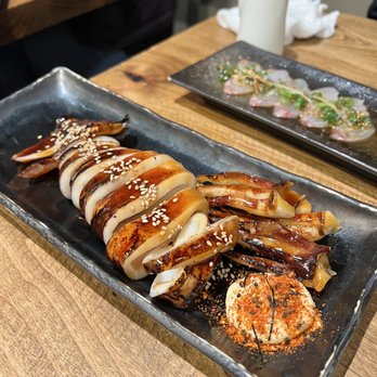 Kiraku - Grilled jumbo squid - Tapas/Small Plates Near Me - Berkeley, California Kiraku - Grilled jumbo squid - Tapas/Small Plates Near Me - Berkeley, California