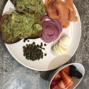 Another Broken Egg Cafe - Avocado toast with salmon - Breakfast & Brunch Near Me - Fishers, Indiana