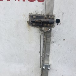 Seward Bus Line - This was how the back door is secured