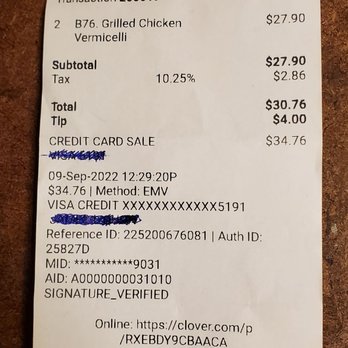 Pho Dublin - Our bill for lunch. - Soup Near Me - Dublin, California Pho Dublin - Our bill for lunch. - Soup Near Me - Dublin, California