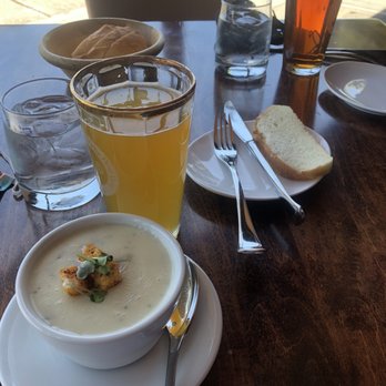 Central Park Bistro - Corn and Clam, House Made Soup of the Day - New American Near Me - San Mateo, California
