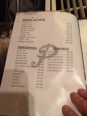 Menu photo 3 't Parlement Antwerp, VAN