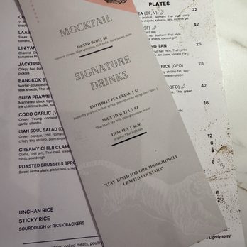 Suea - Drink Menu - Thai Near Me - Augusta, Georgia