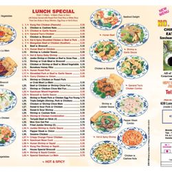 Number One Szechuan - 2017 New Menu
