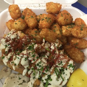 Tempura Takeover - Sloppy Lobsta Roll with tots - Asian Fusion Near Me - Gilbert, Arizona Tempura Takeover - Sloppy Lobsta Roll with tots - Asian Fusion Near Me - Gilbert, Arizona