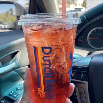 Dutch Bros Coffee - Galaxy fish green tea (strawberry, lime, passion fruit) - Coffee & Tea Near Me - Henderson, Nevada Dutch Bros Coffee - Galaxy fish green tea (strawberry, lime, passion fruit) - Coffee & Tea Near Me - Henderson, Nevada
