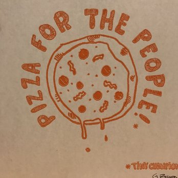 Tiny Champions - Cool design on the to-go pizza boxes. When can we get the T-shirt? - Pizza Near Me - Houston, Texas Tiny Champions - Cool design on the to-go pizza boxes. When can we get the T-shirt? - Pizza Near Me - Houston, Texas