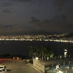 La Vista - View from our table after dark, gorgeous!