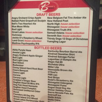 Bernards Tavern - The beer list is pretty extensive. - New American Near Me - Columbus, Ohio