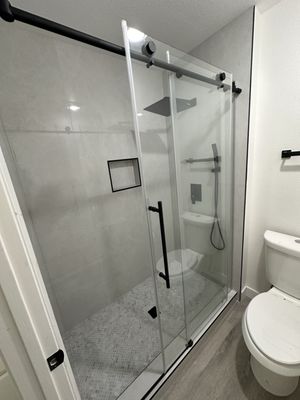 Bathroom renovation by PK Handy Construction