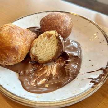 AMBAR Restaurant, Clarendon - TG - Balkan mini Donuts w/ Nutella - Modern European Near Me - Arlington, Virginia AMBAR Restaurant, Clarendon - TG - Balkan mini Donuts w/ Nutella - Modern European Near Me - Arlington, Virginia