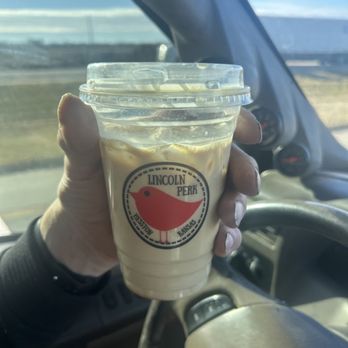 Lincoln Perk - A LARGE- FLAVORED CARMEL LATTE $5.70 plus tax for this tiny little cup.... - Cafes Near Me - Hesston, Kansas Lincoln Perk - A LARGE- FLAVORED CARMEL LATTE $5.70 plus tax for this tiny little cup.... - Cafes Near Me - Hesston, Kansas