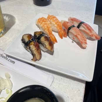 Trapper's Sushi - *Crab Nigiri *Fresh Water Eel Nigiri *Shrimp Nigiri - Asian Fusion Near Me - Avondale, Arizona