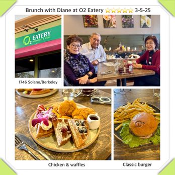 O2 Eatery - Chicken & waffles and classical burger - Breakfast & Brunch Near Me - Berkeley, California