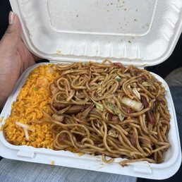 house special lo mein with shrimp fried rice