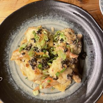 Wooden Bar - Biscuits with Chicken of the Woods (mushroom) gravy - Noodles Near Me - Worcester, Massachusetts