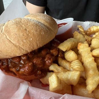 Rock Springs Bar & Grill - Chili burger and fries - Bars Near Me - Apopka, Florida