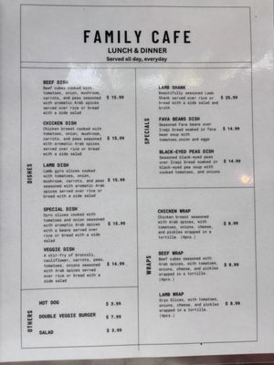 Menu photo 6 Family Cafe Beaverton, OR