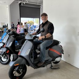 Claiming the scooter Claiming the scooter