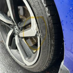 Redline Rim Repair - Before