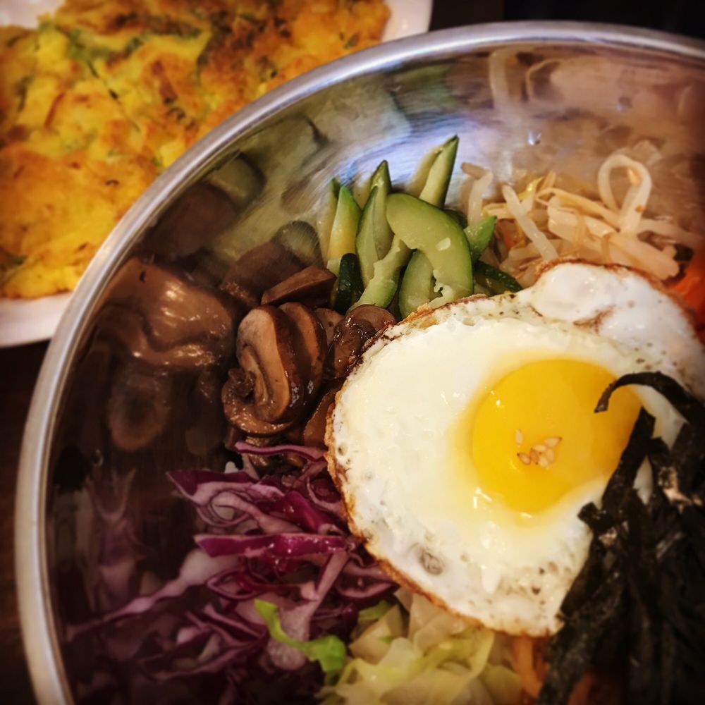 Spoon Bunsik - Bibimbap and vegetable pancake. - Korean Near Me - Ewa Beach, Hawaii