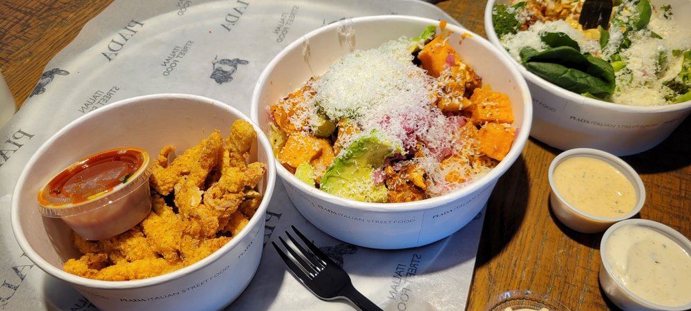 Food from Piada Italian Street Food