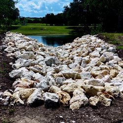 North Texas Construction Services - Riprap to help with erosion control