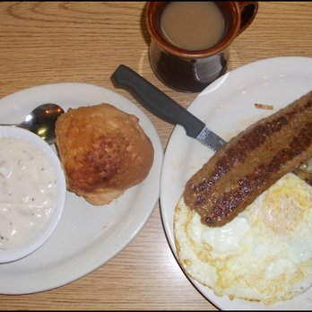 Wagon Wheel Restaurant - My breakfast... bowl of gravy, fresh baked biscuit, mug of fresh-brewed coffee, perfectly grilled Cajun sausage link, two eggs, and more... - American Near Me - Needles, California Wagon Wheel Restaurant - My breakfast... bowl of gravy, fresh baked biscuit, mug of fresh-brewed coffee, perfectly grilled Cajun sausage link, two eggs, and more... - American Near Me - Needles, California
