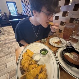Boy eating