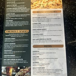 Lucky’s Sports Bar - Menu