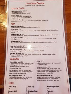 Menu photo 6 Double Barrel Taphouse Vancouver, WA