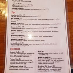 Double Barrel Taphouse - Updated Brunch menu 3/24