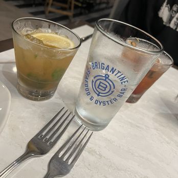 Brigantine - Bourbon peach drink of some sort. Good. - Seafood Near Me - Del Mar, California Brigantine - Bourbon peach drink of some sort. Good. - Seafood Near Me - Del Mar, California
