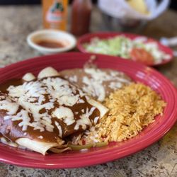 El Paso Mexican Grill - Chicken and cheese enchiladas
