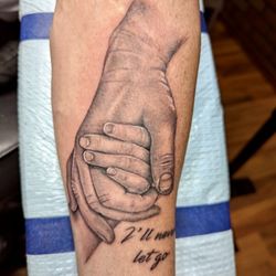 Imagine Ink Tattoo Studio - Father and son. I'll Never Let Go.