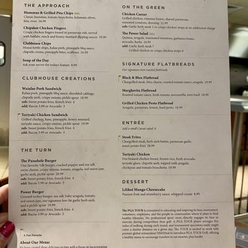 PGA Tour Grill - Menu on September 10, 2023 - Bars Near Me - Honolulu, Hawaii