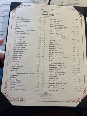 Menu photo 8 Kaufman Tavern Zelienople, PA