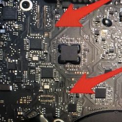 Computer Forensic Repair - Repairing circuits on water damage laptop