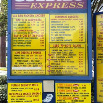 Goldie's Express - Menu - Barbeque Near Me - Vicksburg, Mississippi