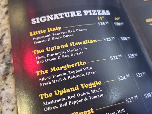 Menu photo 3 The Upland Pizza Company Upland, CA Menu photo 3 The Upland Pizza Company Upland, CA