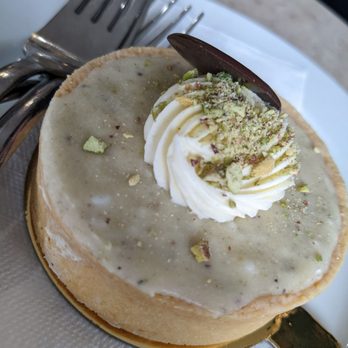 Mood Cafe - White chocolate pistachio tart - Cafes Near Me - Edmonton, Alberta