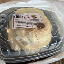 Carrs Restaraunt - Cinnamon roll...with a quarter for scale!