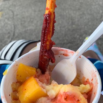Penguin's SnoBalls - Crushed. The Tamarind straw was   Mad My Nieces Pieces wanted a taste and loved it. - Desserts Near Me - Norfolk, Virginia