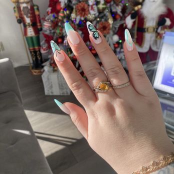 Images Luxury Nail Lounge - Butterfly hand painted by Emily - Nail Salons Near Me - Long Beach, California Images Luxury Nail Lounge - Butterfly hand painted by Emily - Nail Salons Near Me - Long Beach, California