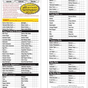 Niku Sushi - Ayce menu (6/20/25) - Sushi Bars Near Me - Anaheim, California Niku Sushi - Ayce menu (6/20/25) - Sushi Bars Near Me - Anaheim, California