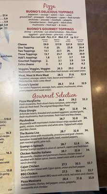 Menu photo 7 Buono's Pizzeria San Pedro, CA